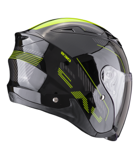 Scorpion Exo-230 Condor Jet-Motorradhelm schwarz fluo gelb - degriffbike.ch