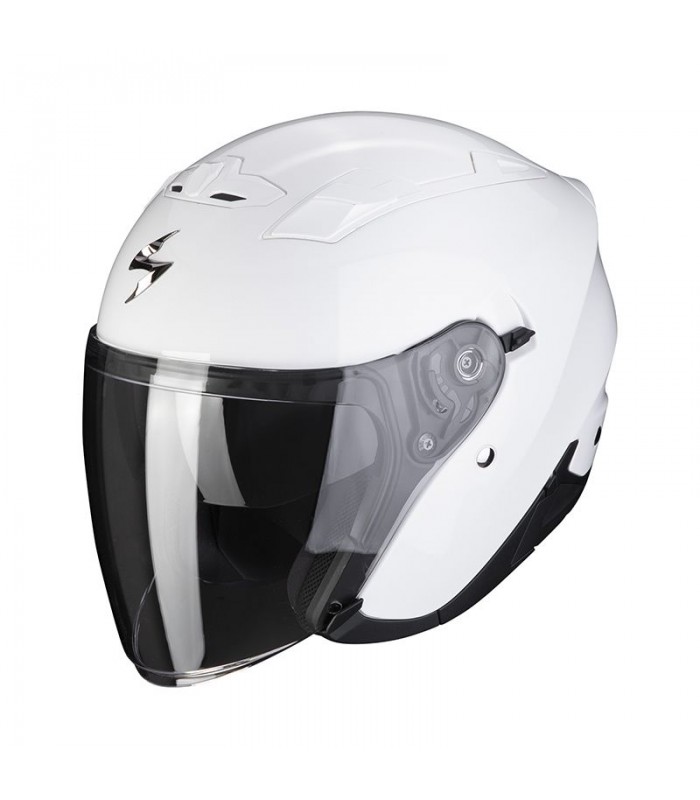 casque moto jet Scorpion Exo-230 Uni blanc - degriffbike.ch