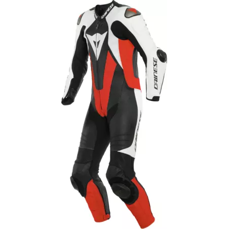 Combinaison cuir DAINESE LAGUNA SECA 5 1 pièce Rouge-Noir-Blanc