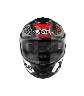 Casque moto intégral X-Lite X-803 RS Ultra Carbon Barrage N-Com