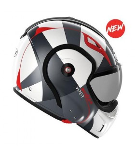 casque modulable roof boxxer viper blanc noir rouge - degriffbike.ch